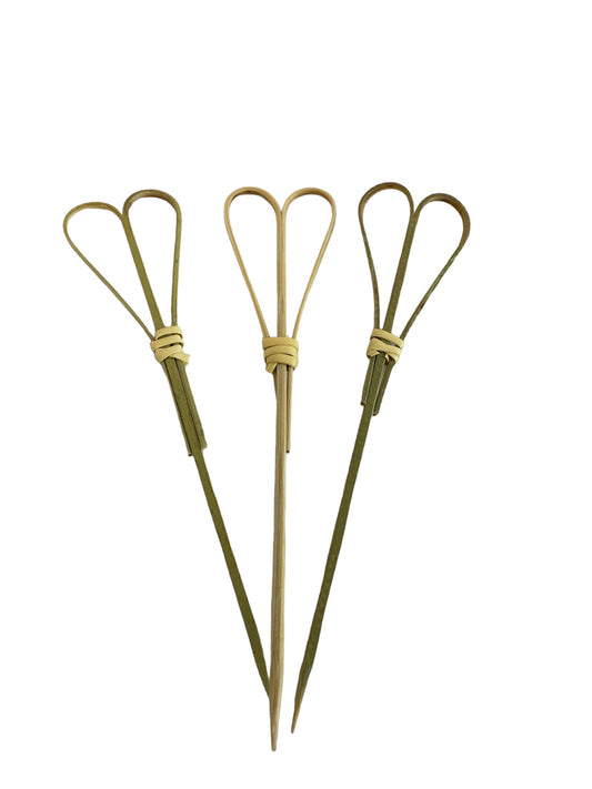 Heart-Shaped Bamboo Picks