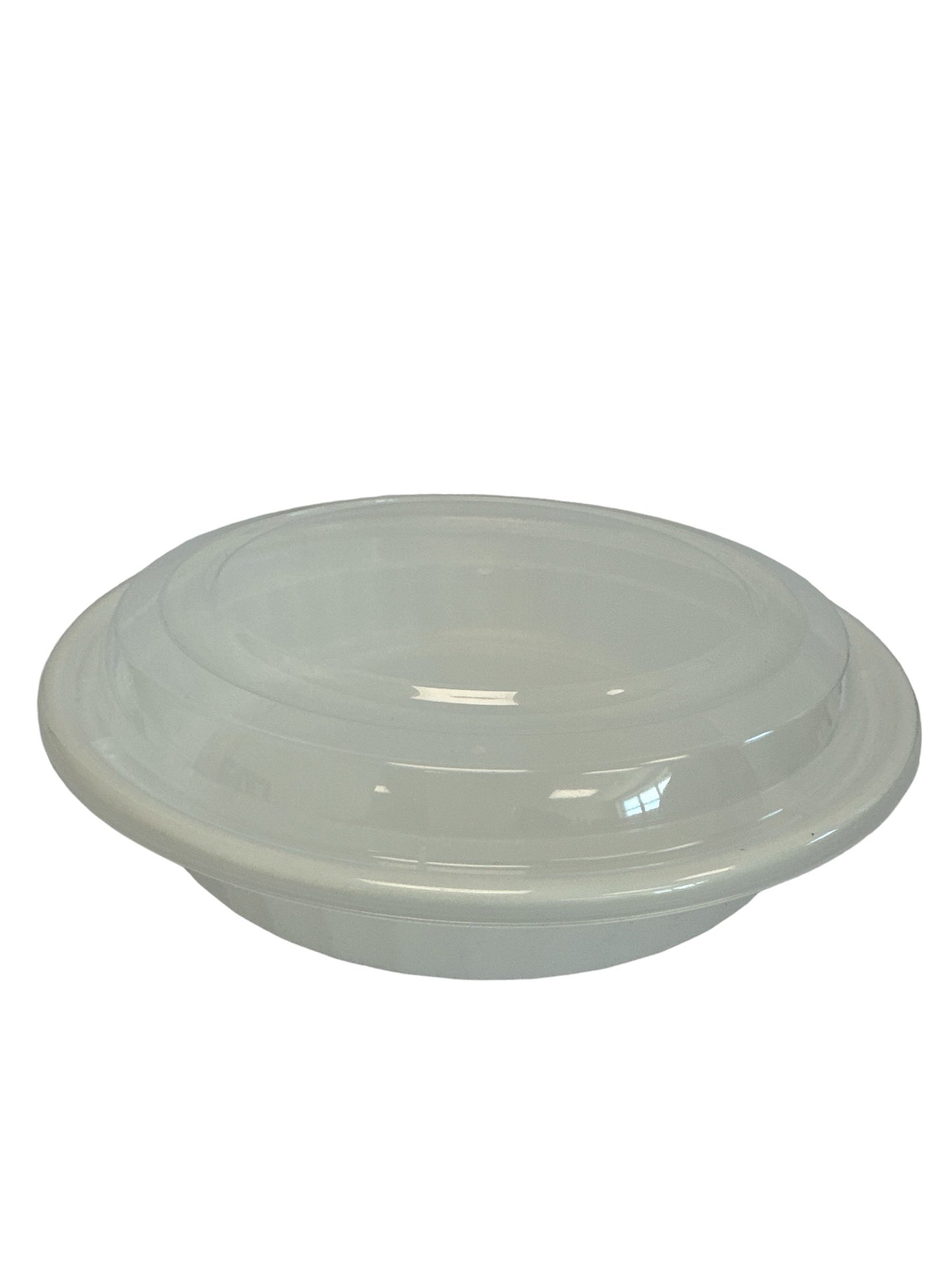 9" Round WHITE Container: 48 oz.  150/combo