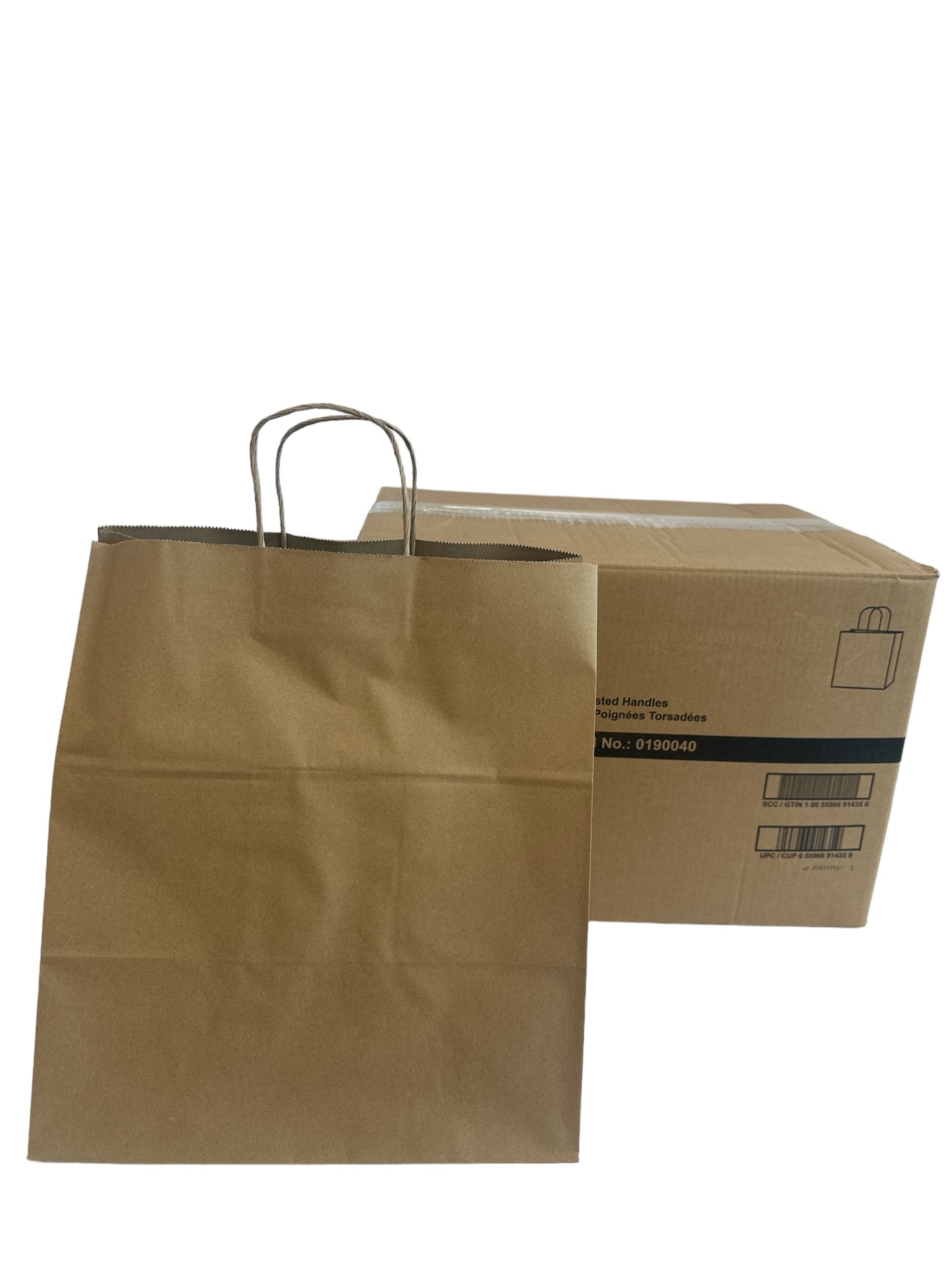 Kraft Shopper With Handle, Super Royal