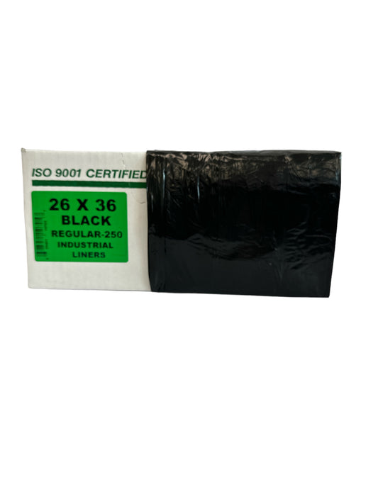 Black Garbage Bags 26x36