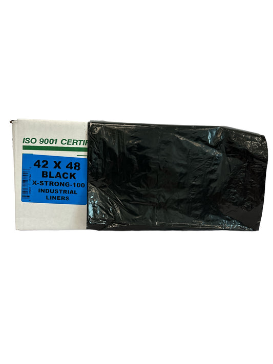 Black Garbage Bags 42x48