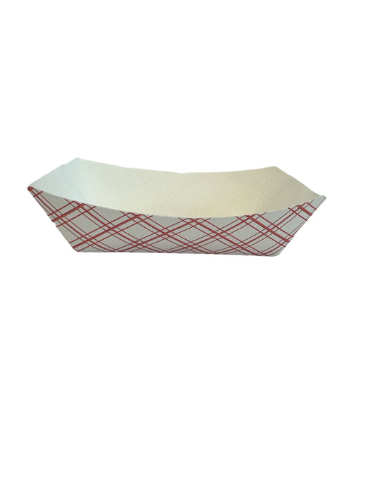 Red Plaid Food Tray