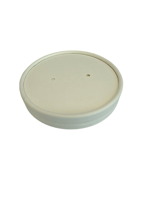 Double Insulated Paper Lids for 8oz./12oz. soup bowls: 500/ctn