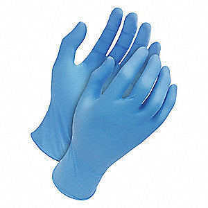 Blue Nitrile Gloves - Powder Free