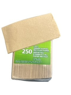 Napkins: Dinner 1 Ply  *KRAFT*  (12x250)