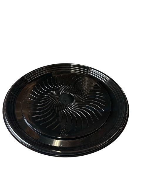12" Black Flat Catering Trays